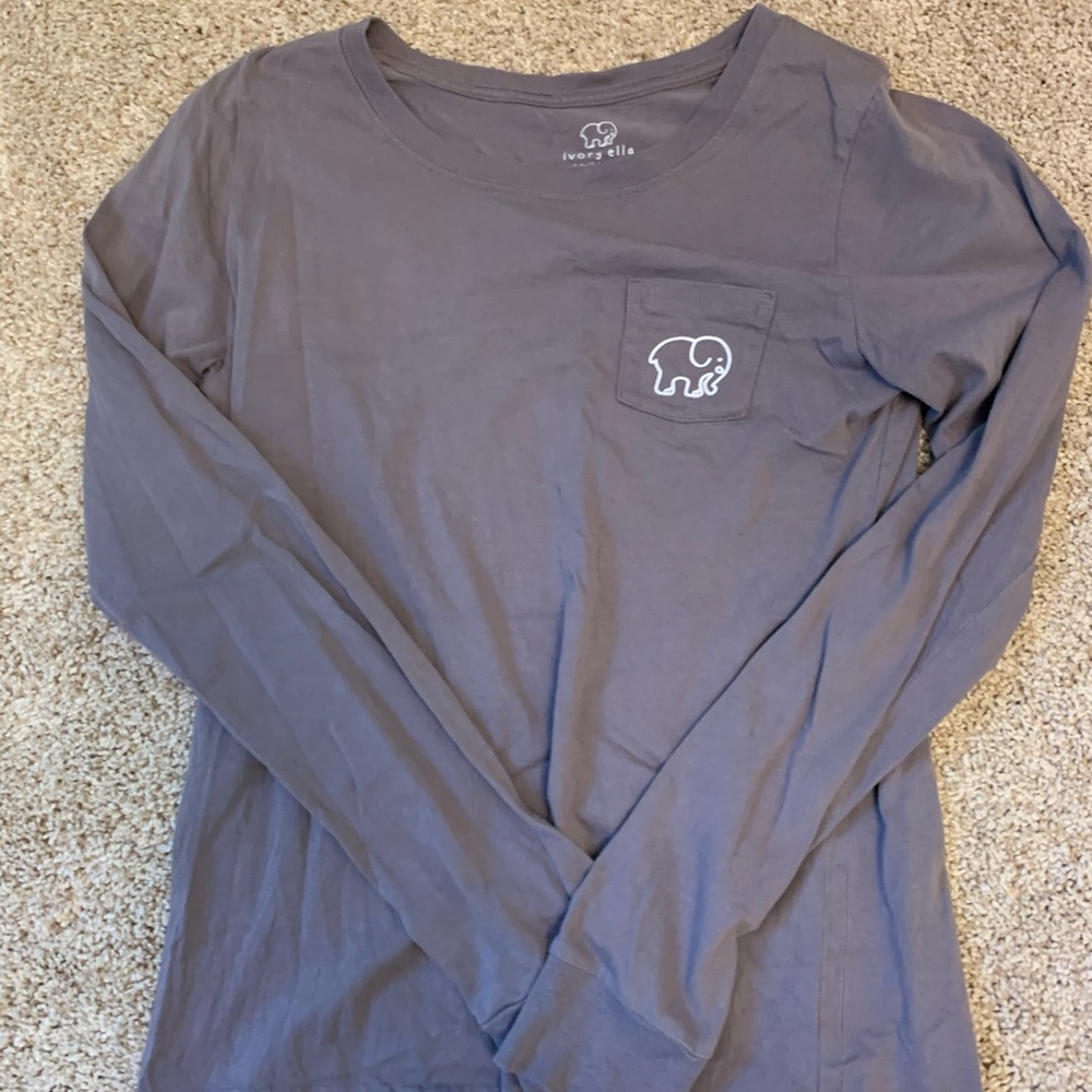 Purple Ivory Ella Long Sleeve Shirt XS